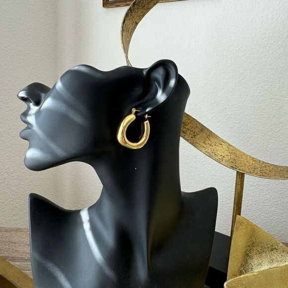Bohemian hoop earrings A1029 - Picture 5 of 5